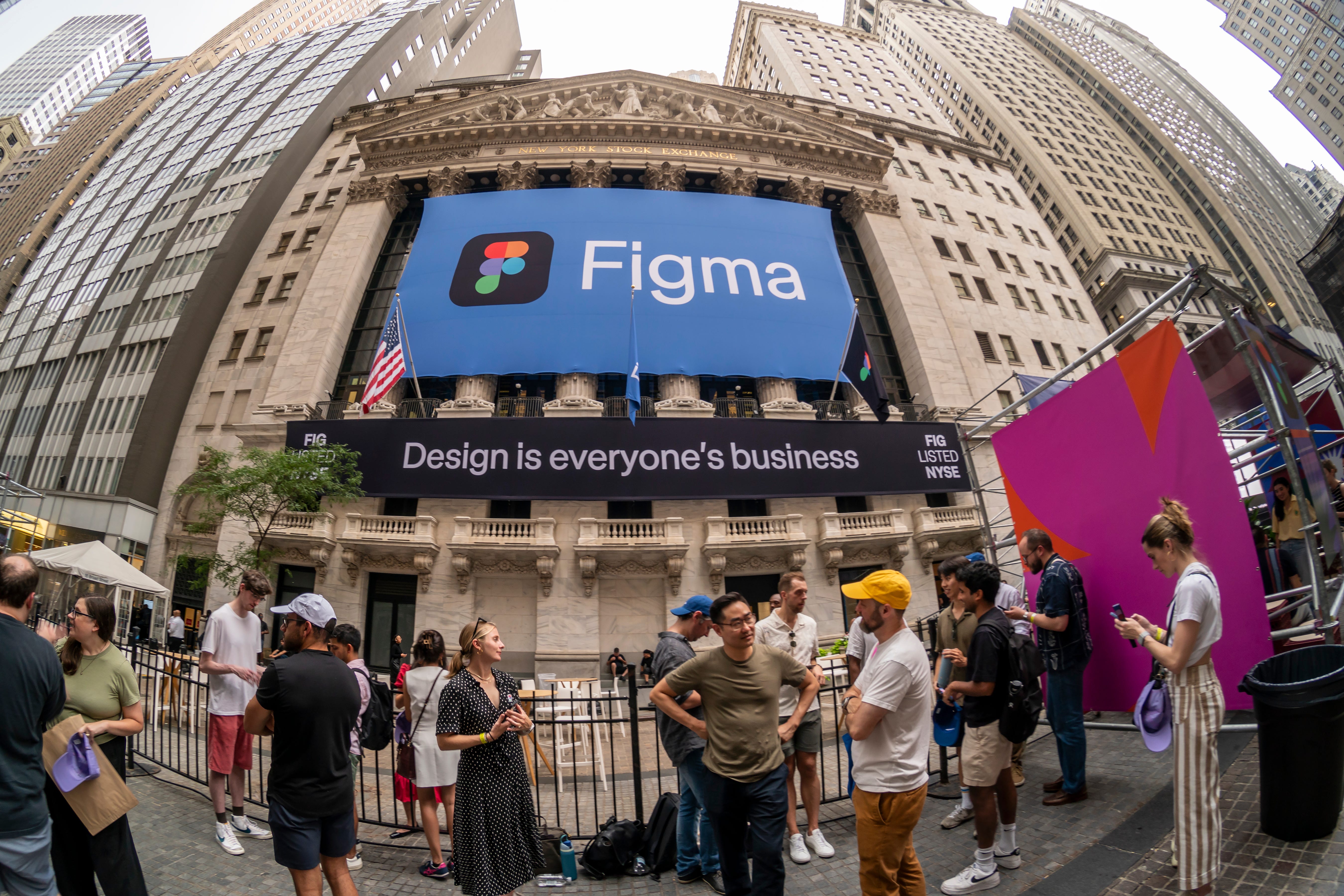 Figma sign at NYSE