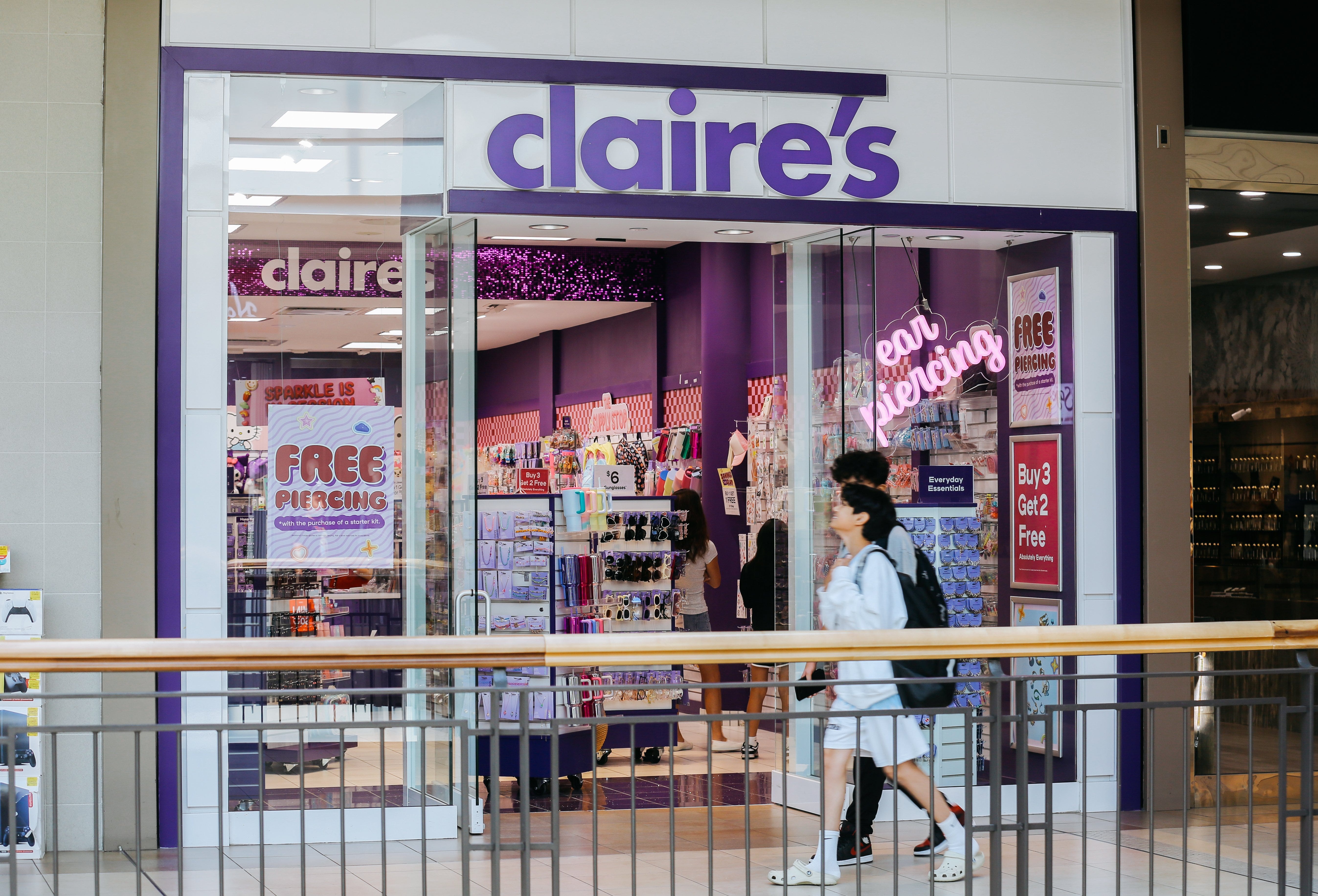 A Claire's store in Toronto is pictured.