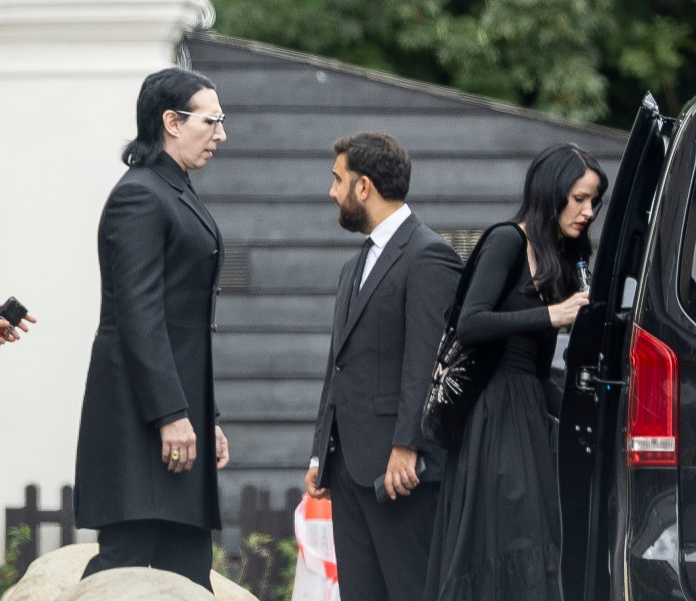 Marilyn Manson at Ozzy Osbourne funeral Thursday