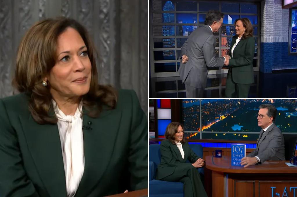Kamala Harris complains ‘the system’ is ‘broken’ in Stephen Colbert interview after spending $1B on failed presidential campaign  – suggests she won’t run in 2028