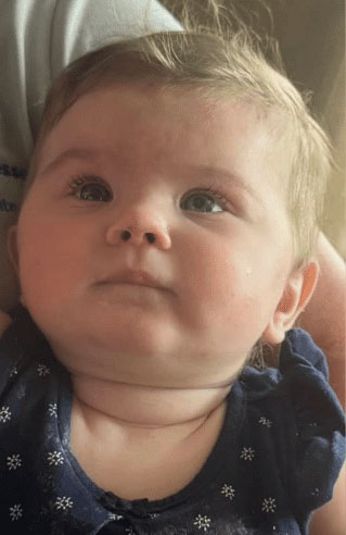 Seven-month-old baby Weslynne.