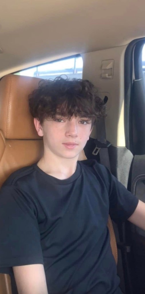 Portrait of Braydon Williams, a 15-year-old boy.