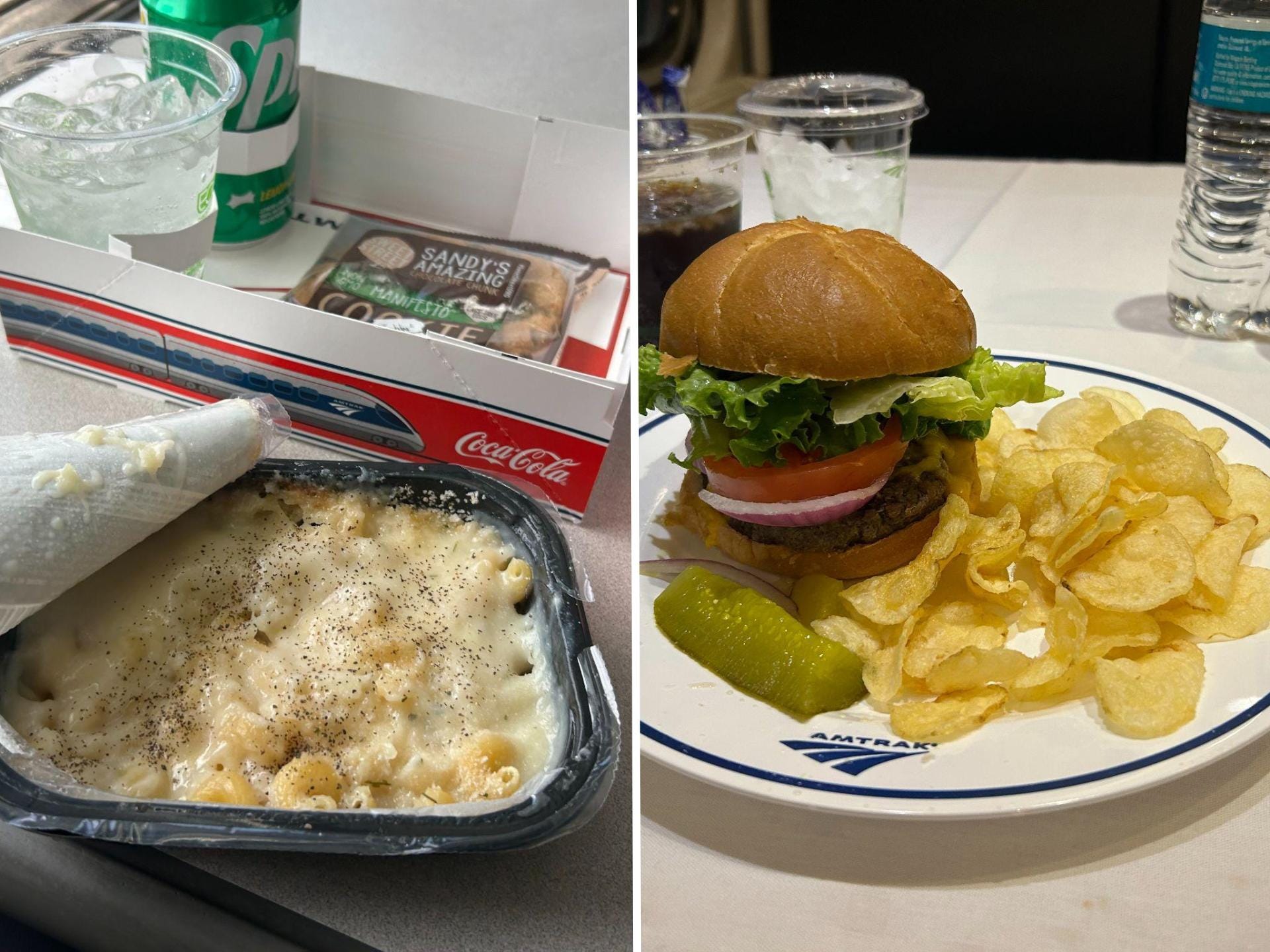 food on amtrak trains