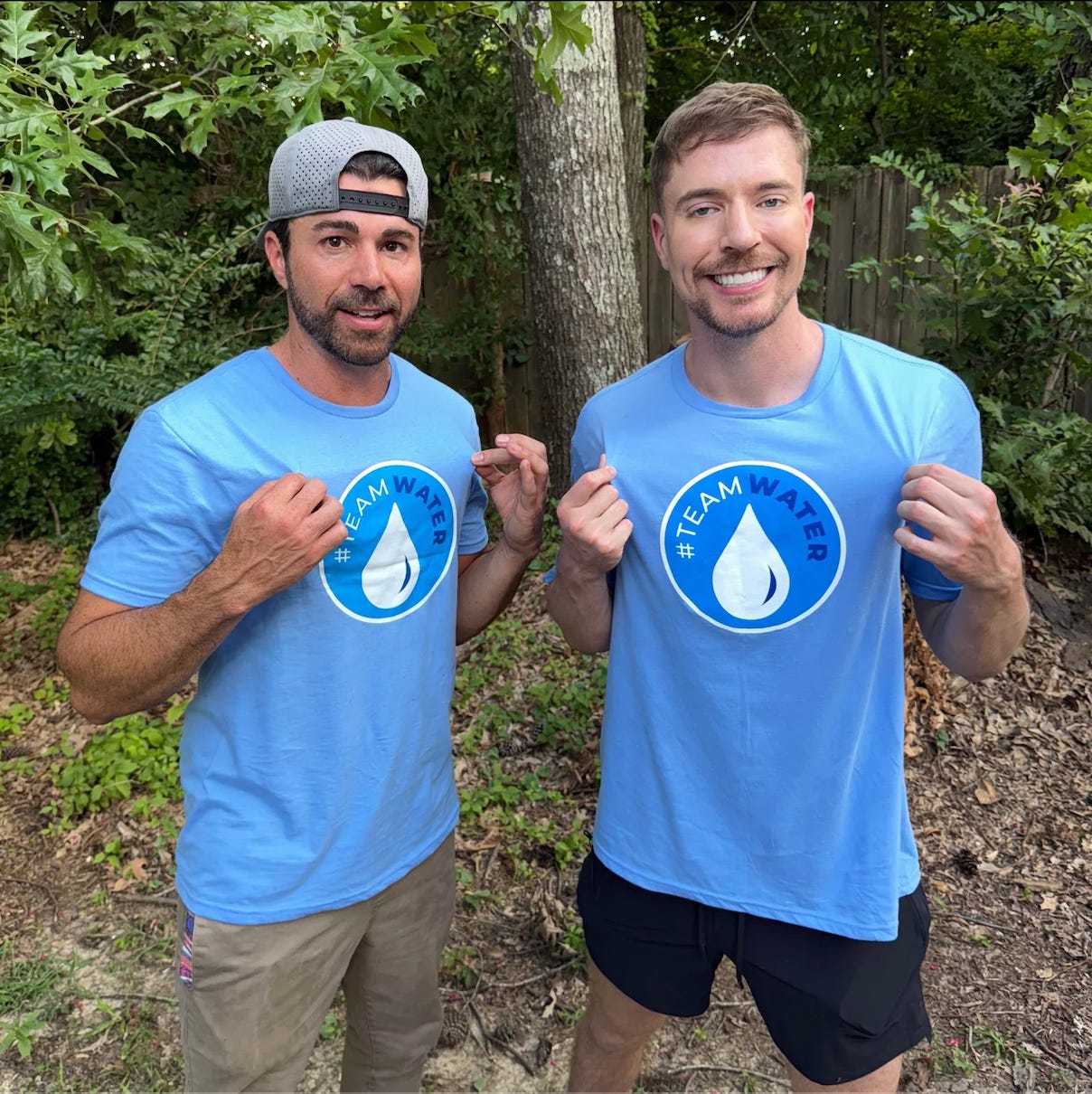 MrBeast team water