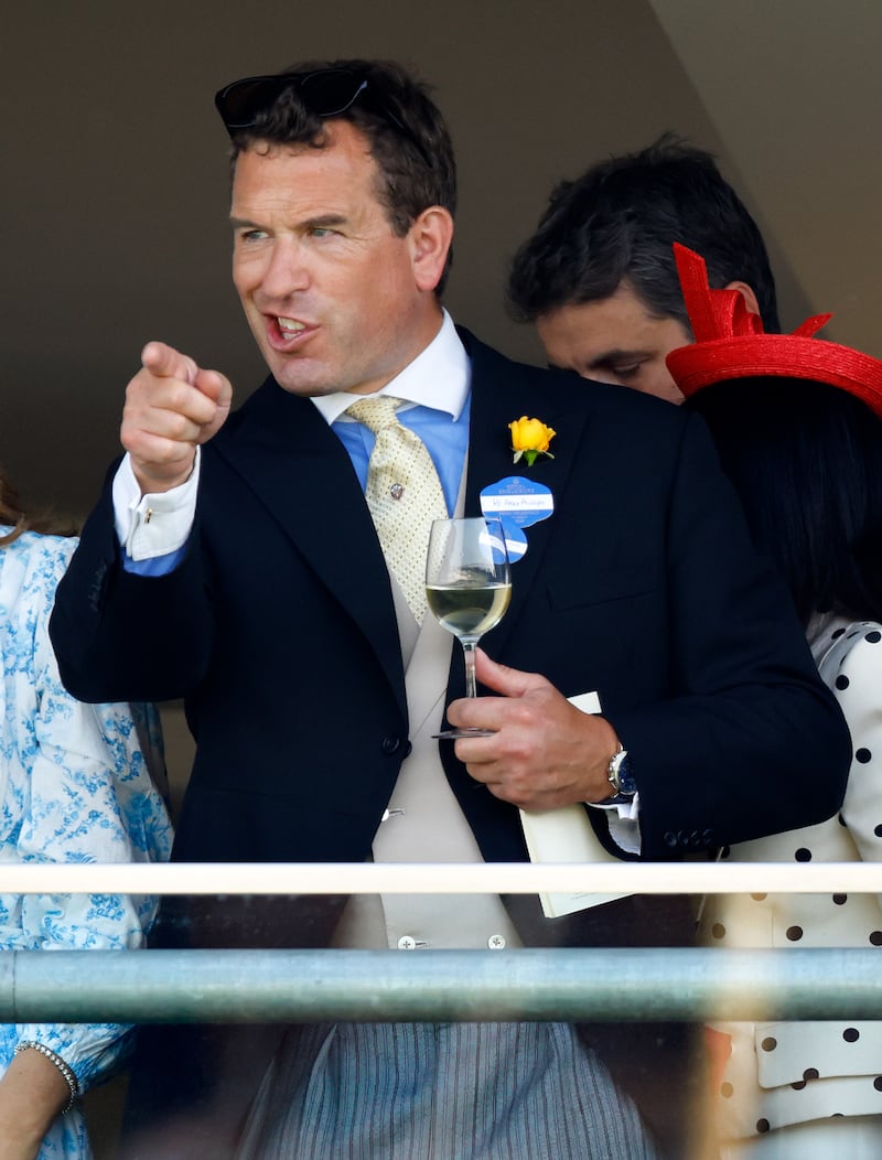 ASCOT, UNITED KINGDOM - JUNE 19: (EMBARGOED FOR PUBLICATION IN UK NEWSPAPERS UNTIL 24 HOURS AFTER CREATE DATE AND TIME) Peter Phillips watches the racing as he attends day three 'Ladies Day' of Royal Ascot at Ascot Racecourse on June 19, 2025 in Ascot, England. (Photo by Max Mumby/Indigo/Getty Images)