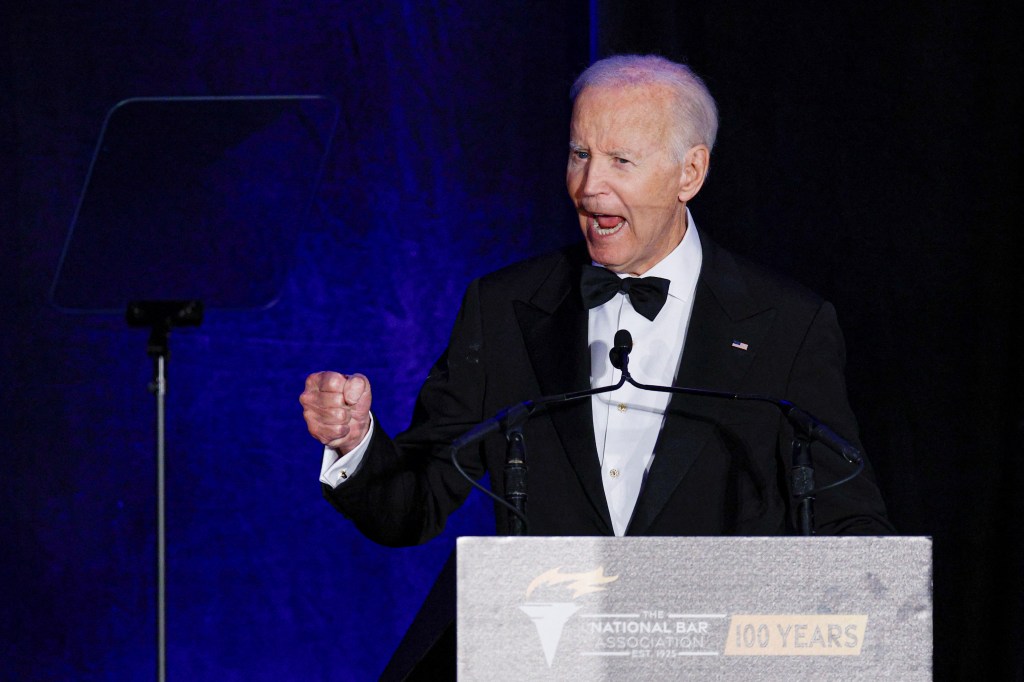 President Biden speaking at the National Bar Association's 100th Annual Awards Gala.