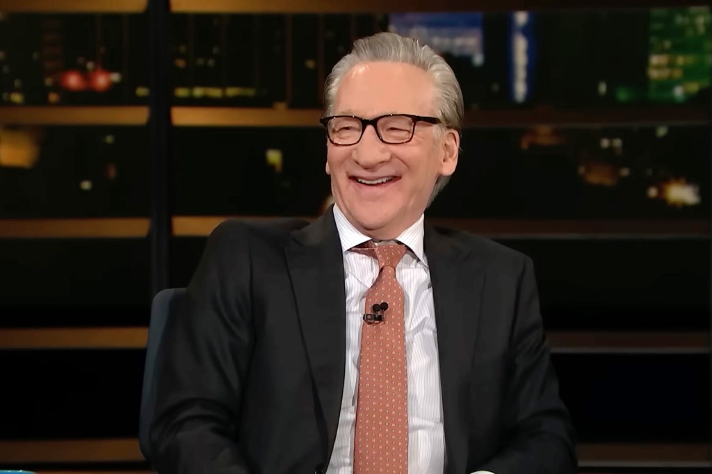 Bill Maher laughing on Real Time.