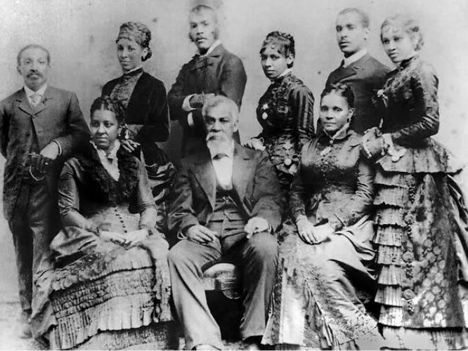 George Thomas Downing and his family