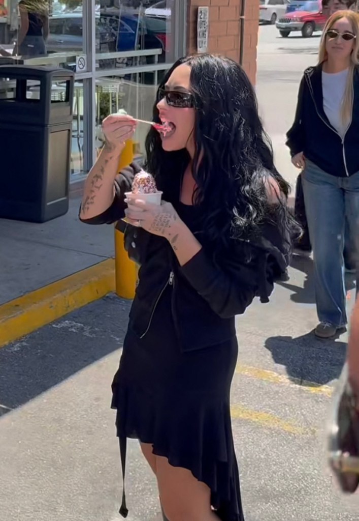 After calling out the Bigg Chill shop in LA years ago for its emphasis on diet treats, now Demi Lovato’s spooning over the spot’s fro yo.
