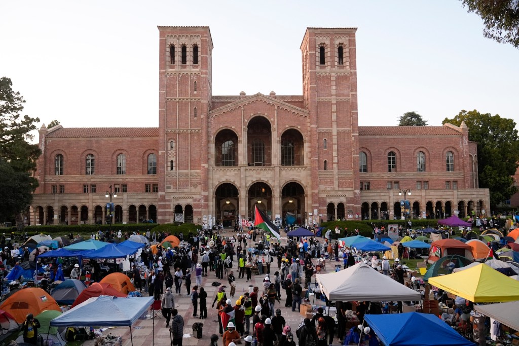 Protest encampment at UCLA.