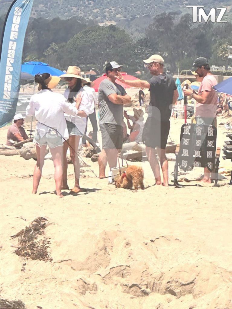 Prince Harry and Meghan Markle spotted on family beach outing as son Archie, 6, takes surf lessons.