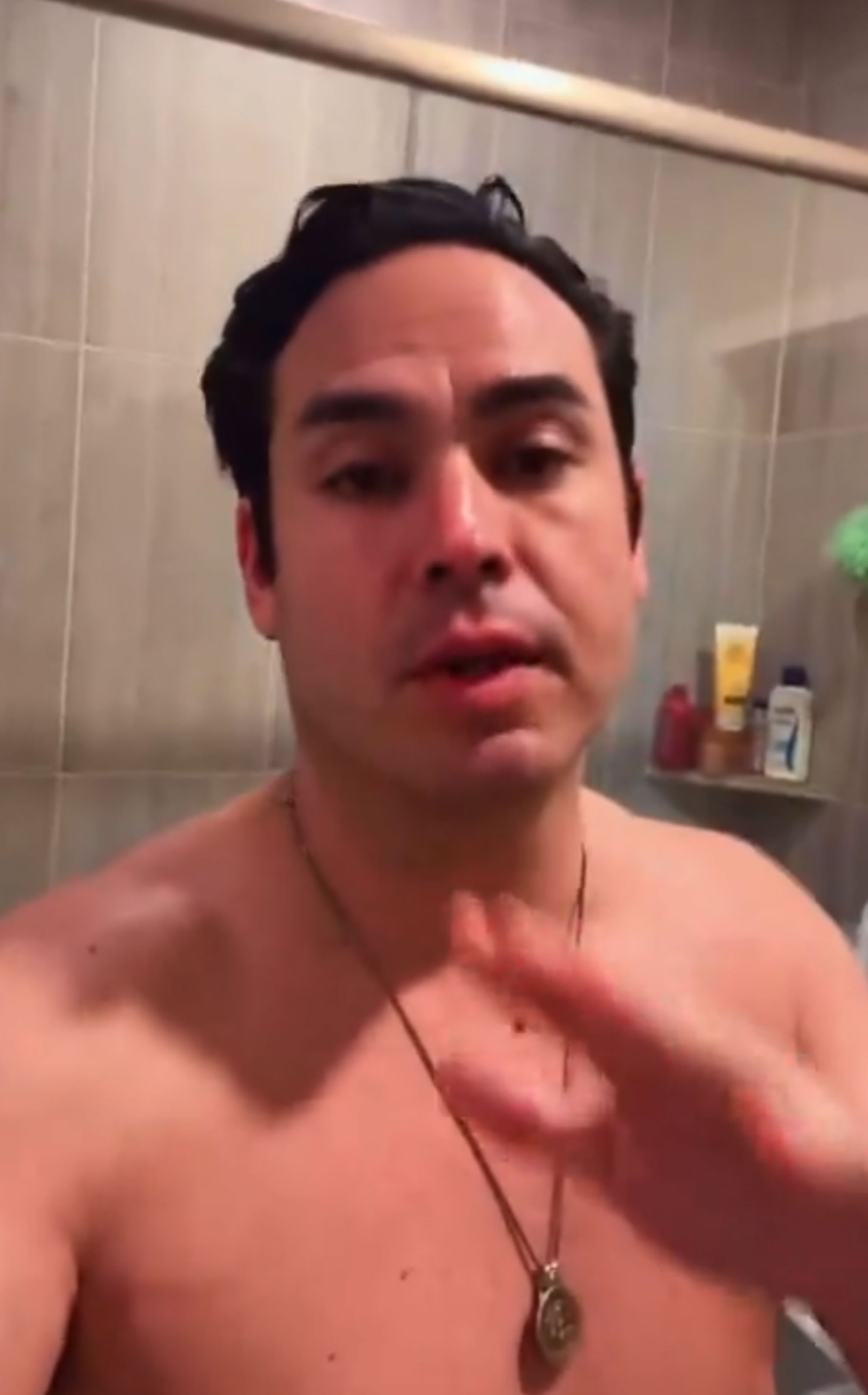 Eric Meza shirtless. 