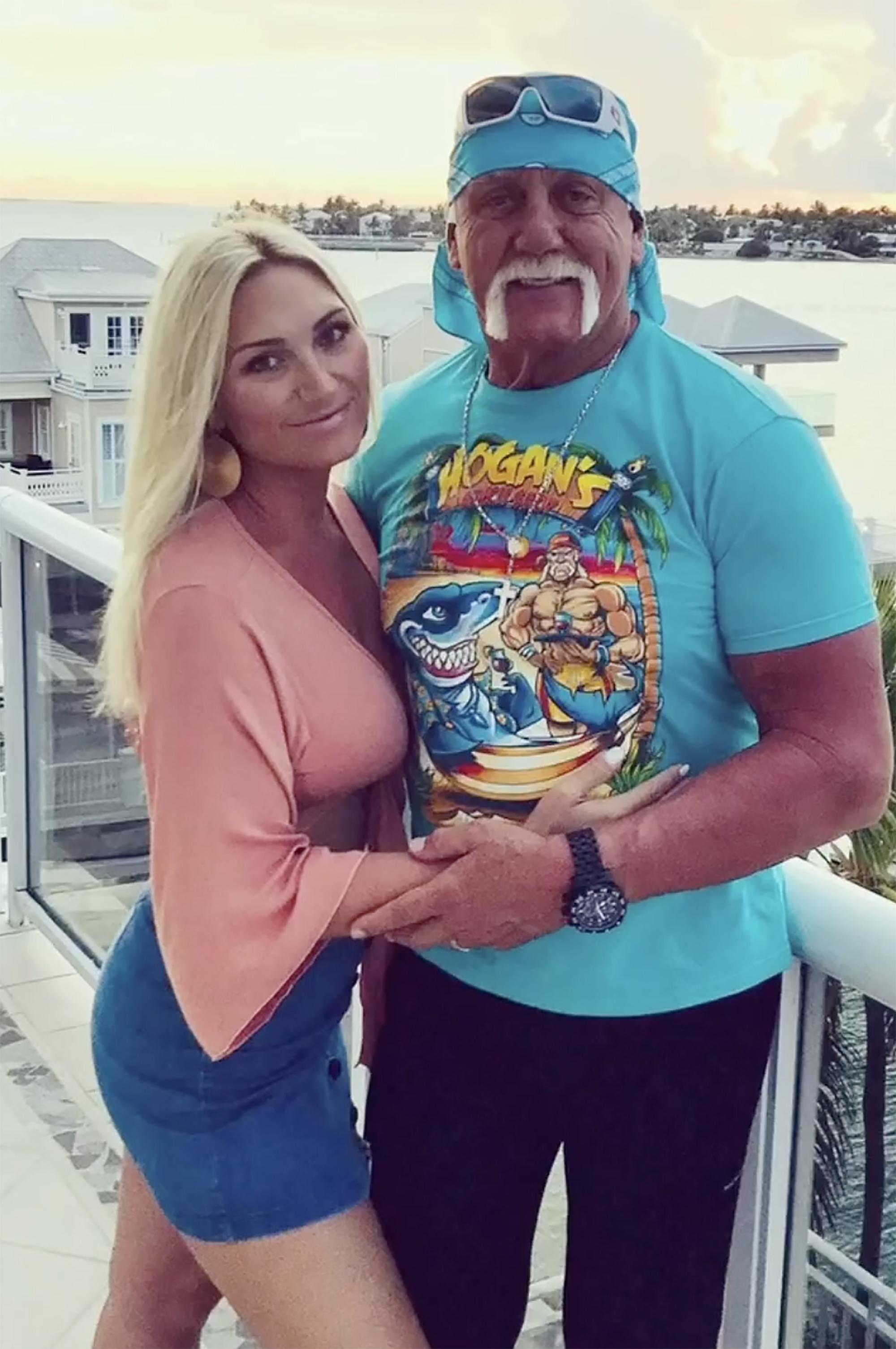 Brooke and Hulk Hogan in an informal photo. 