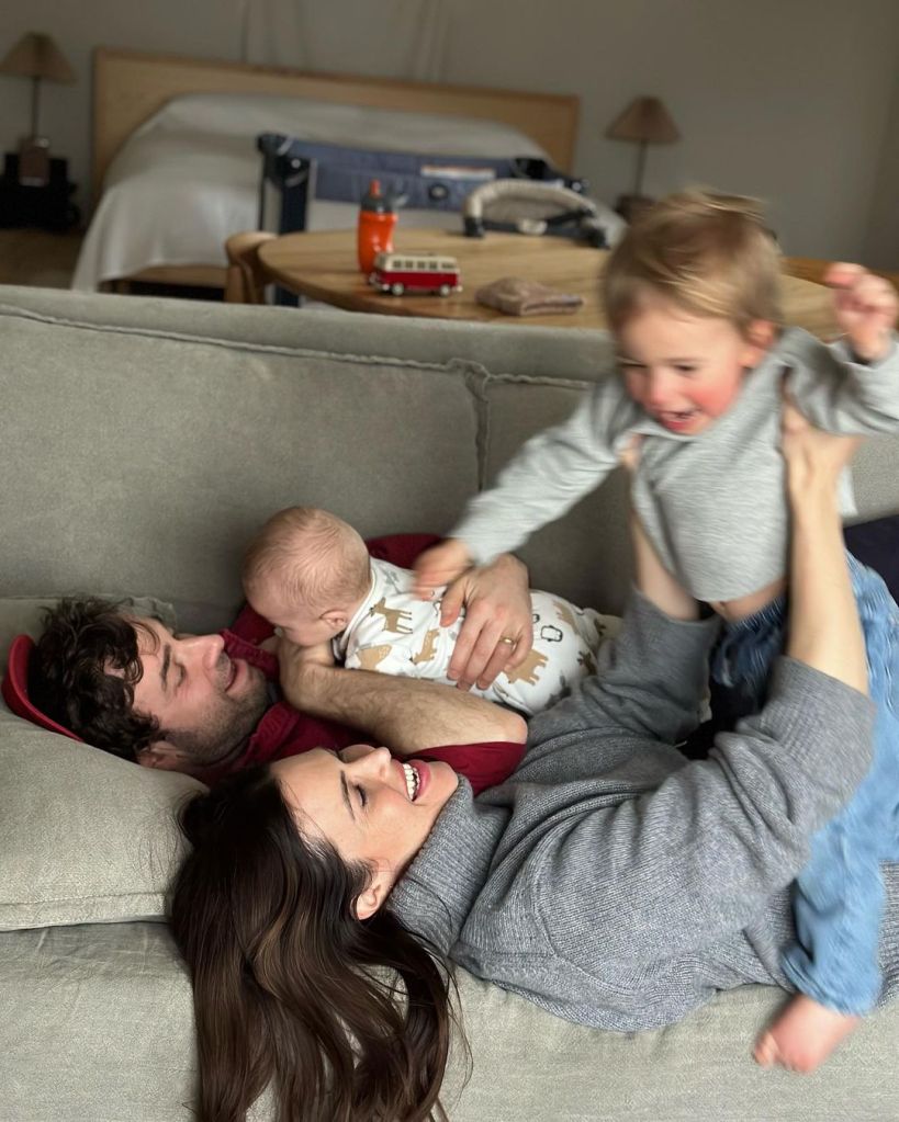 Mandy Moore, Taylor Goldsmith and kids