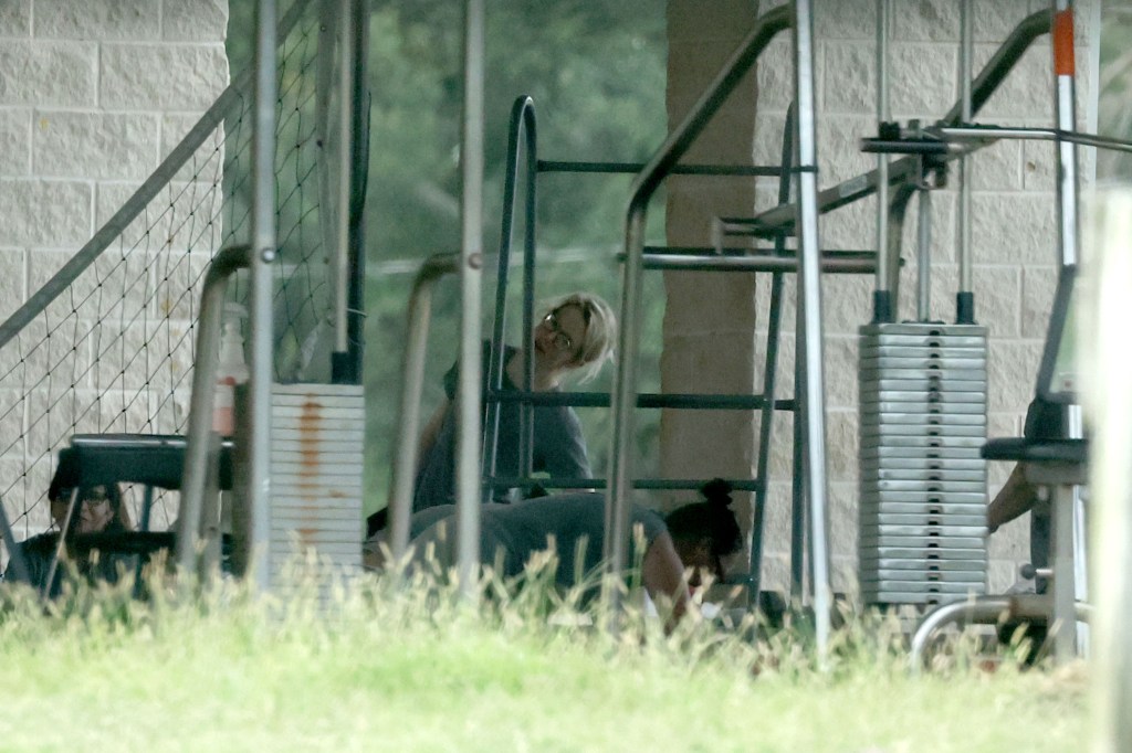 Elizabeth Holmes working out at FPC Bryan.