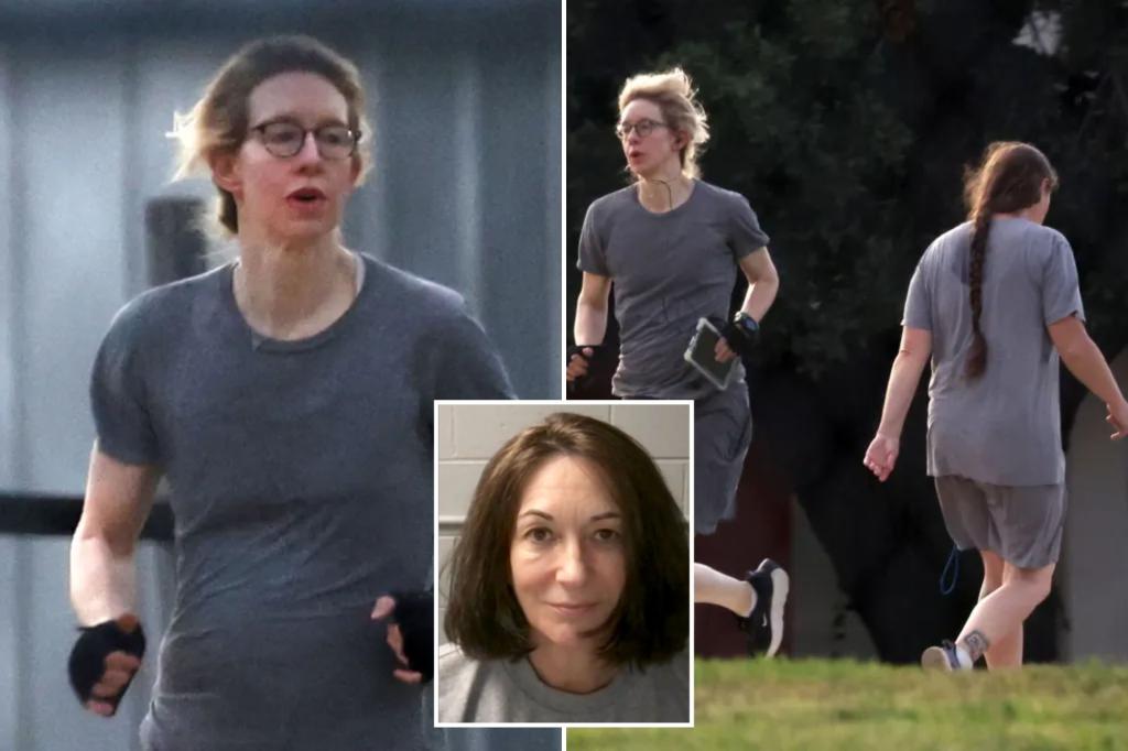 Theranos fraudster Elizabeth Holmes jogs at ‘Club Fed’ Texas prison where Ghislaine Maxwell moved: photos