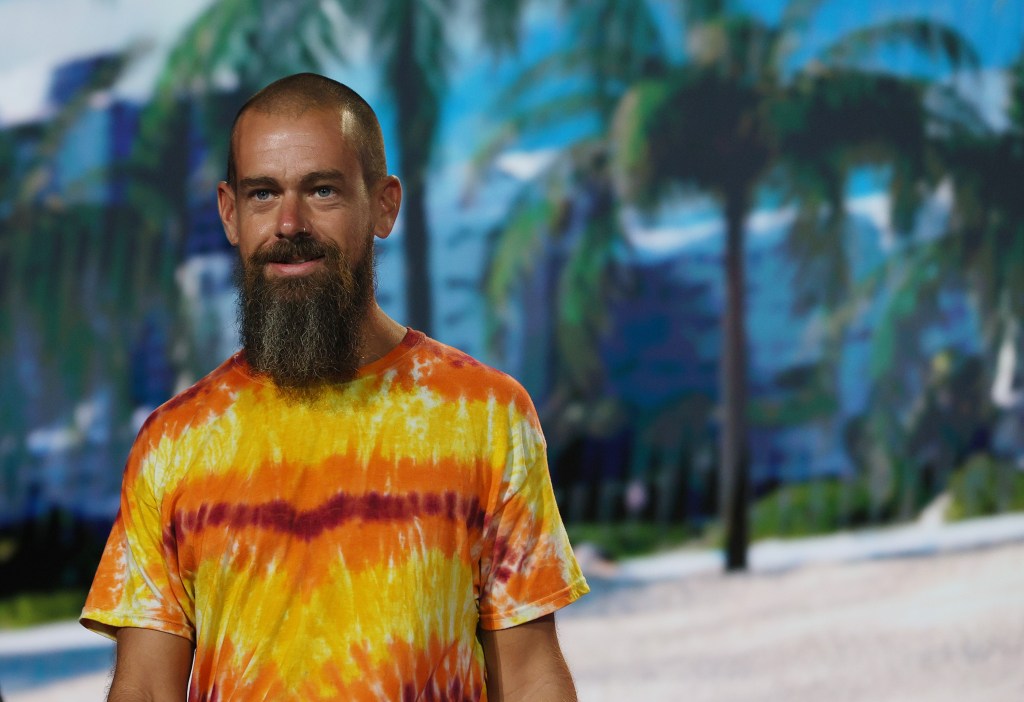 Jack Dorsey at the Bitcoin 2021 Convention in Miami.