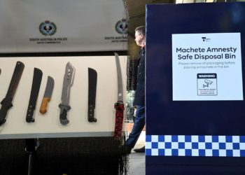 Australian state rolls out machete ‘disposal bins’ ahead of ban