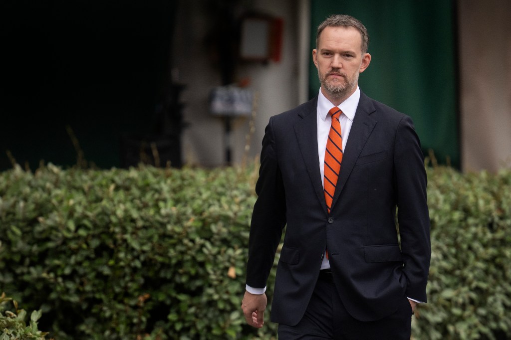 Jamieson Greer, US Trade Representative, walking near the White House.