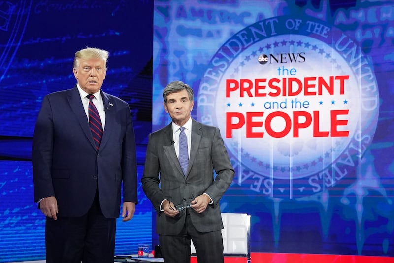President Donald Trump and ABC News anchor George Stephanopoulos have had a tumultuous relationship, which culminated in an expensive defamation lawsuit last year.