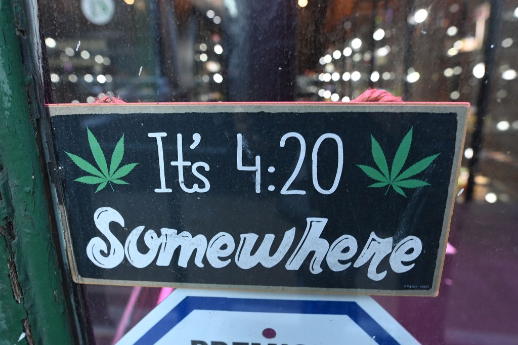 Sign reading 