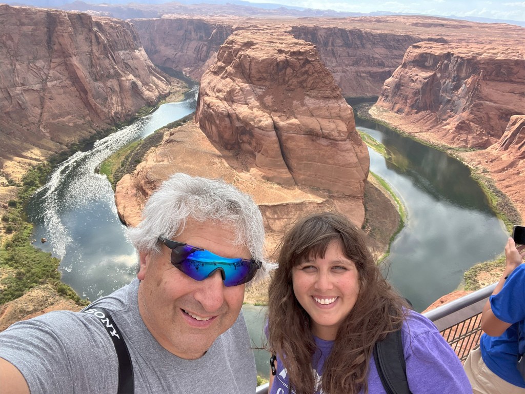 Selfie of Erica and Rich Kahn at Glen Canyon.