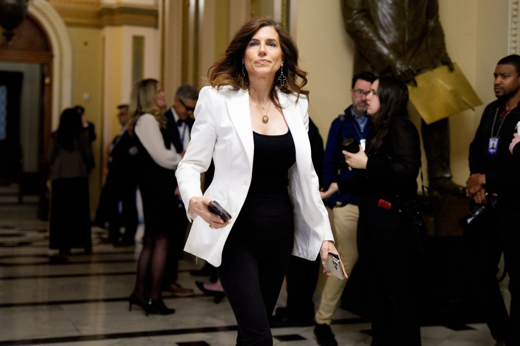 Rep. Nancy Mace walking in the U.S. Capitol.