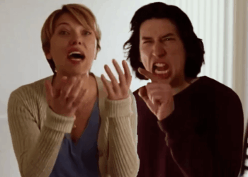 Scarlett Johansson & Adam Driver’s ‘Marriage Story Scenes’ Are Being Used By USDA To Scare Wolves From Killing Cattle: “Humans Are Bad”