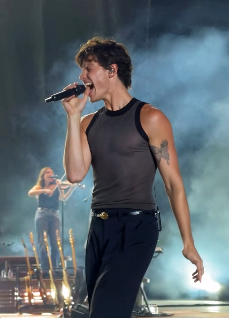 Shawn Mendes performs at the Sunny Hill festival in Prishtina, Kosovo