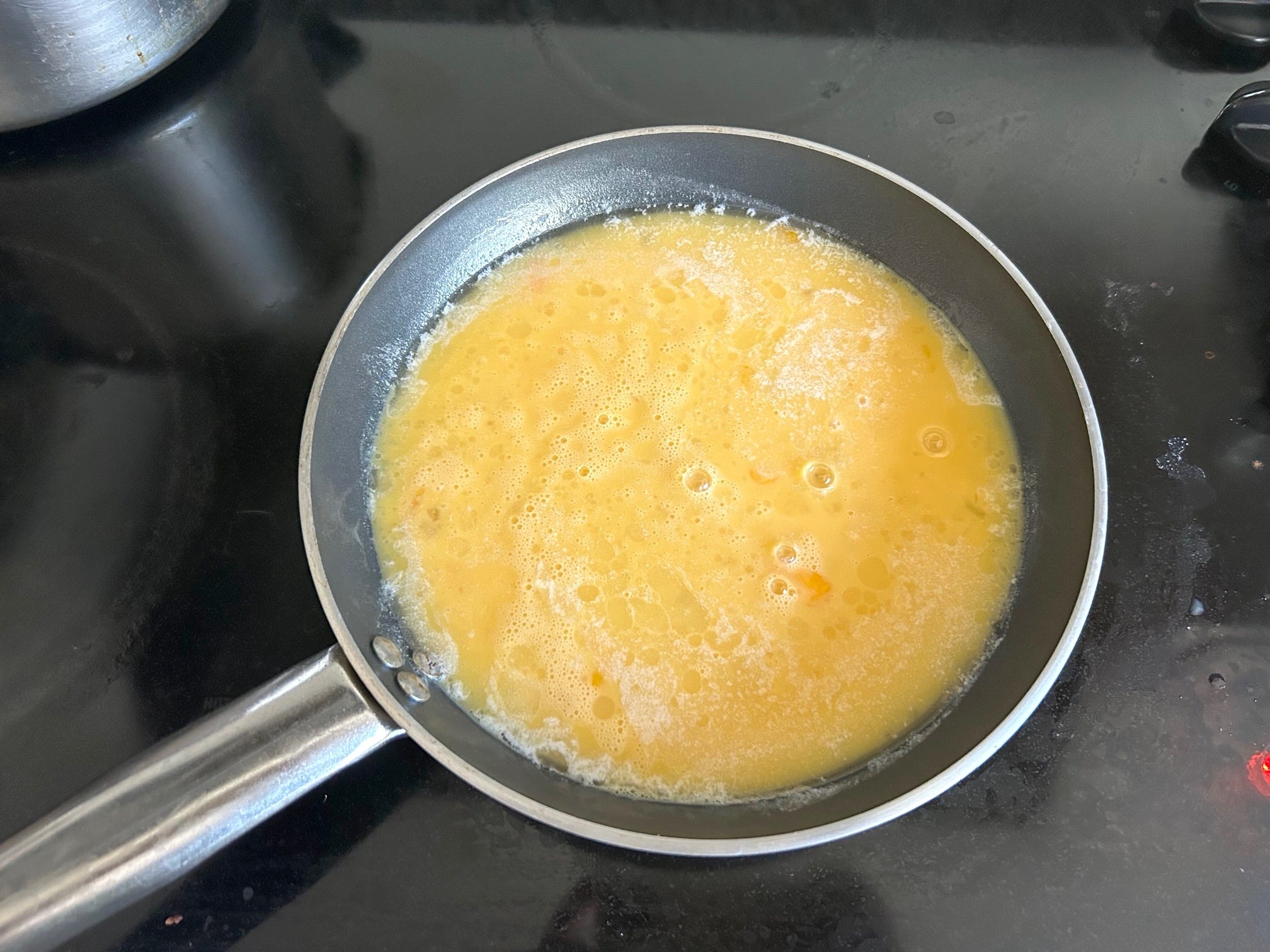 Making Ina Garten's cacio e pepe eggs