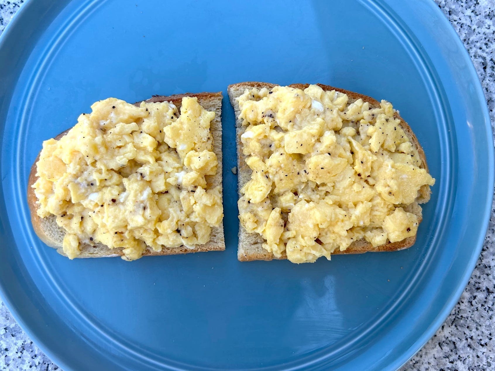 Ina Garten's cacio e pepe eggs on toast