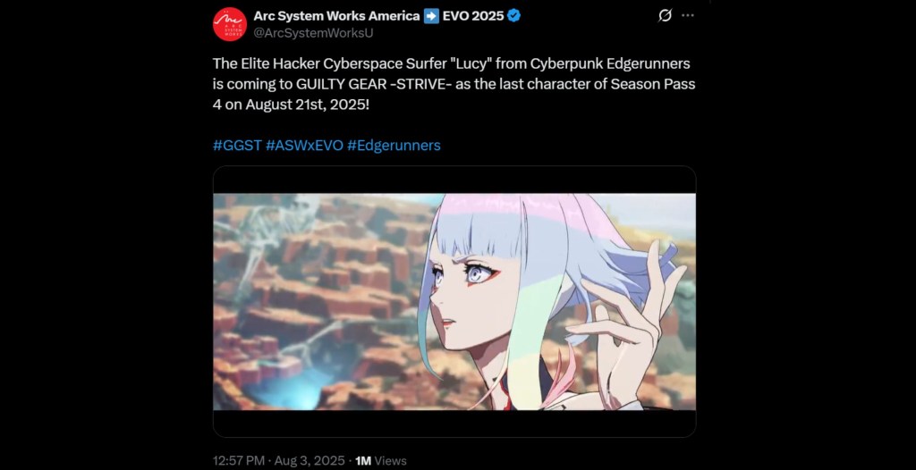 Guilty Gear Cyberpunk Lucy Announcement
