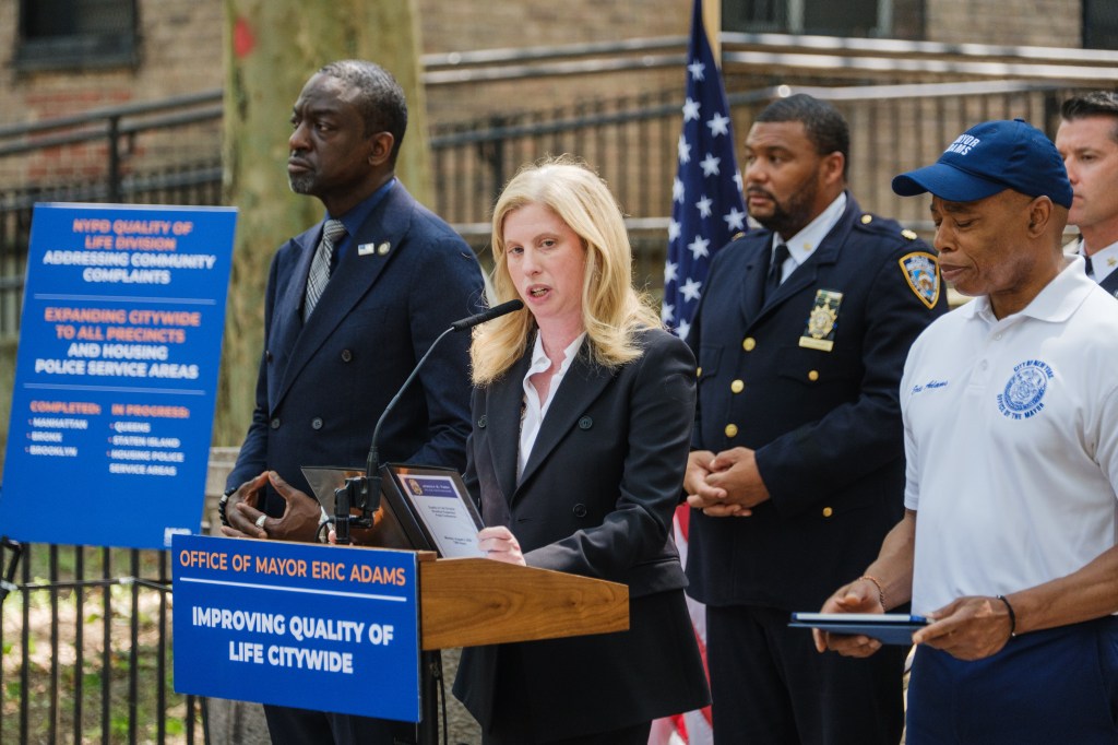 NYPD Commissioner Jessica Tisch announces the expansion of the Q Team.