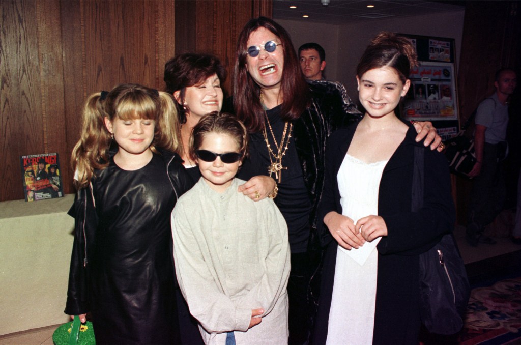 Ozzy, Sharon, Kelly, Jack and Aimee Osbourne together in 1997 