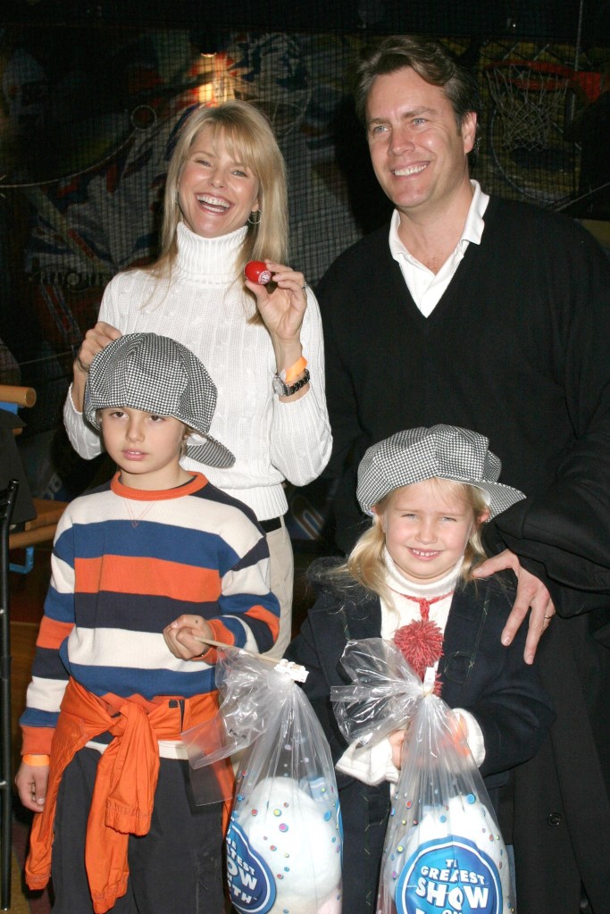 Christie Brinkley, Peter Cook and their children Jack and Sailor.