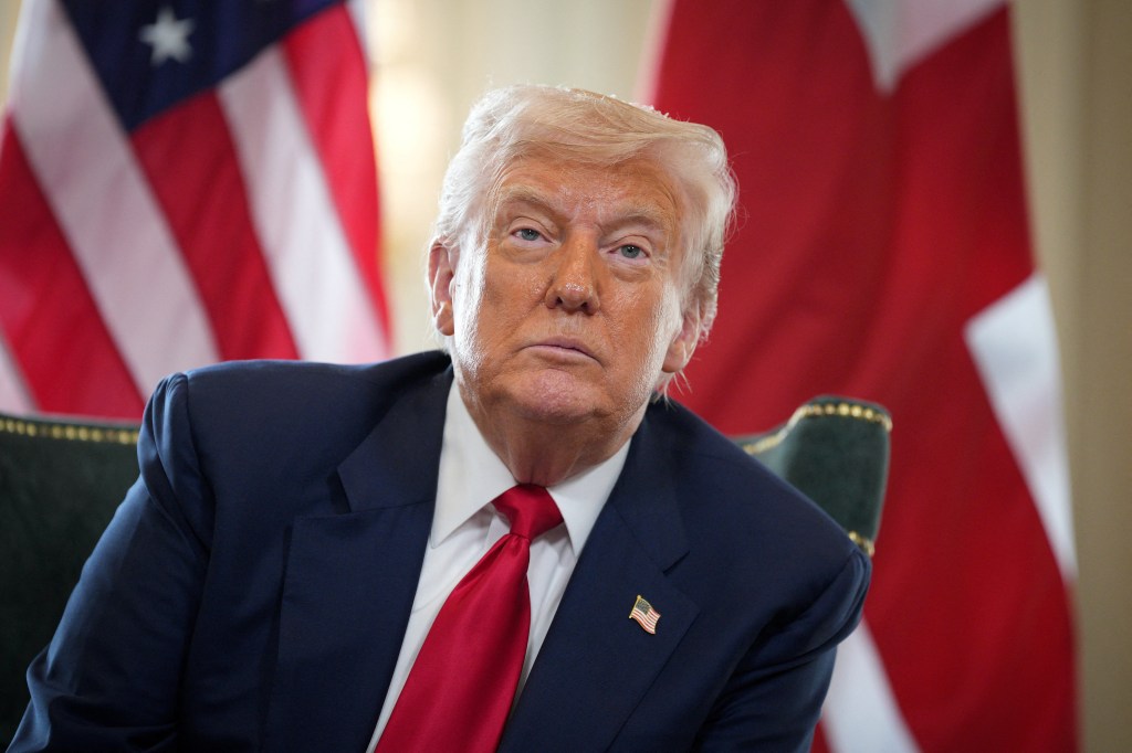 President Donald Trump in Scotland.