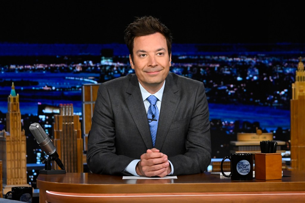Jimmy Fallon during his show which aired on May 1, 2023.