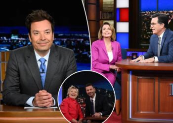 Jimmy Fallon’s late night spot at NBC is secure — for the moment — after CBS gives Colbert the axe