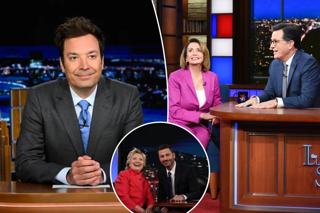 Jimmy Fallon’s late night spot at NBC is secure — for the moment — after CBS gives Colbert the axe