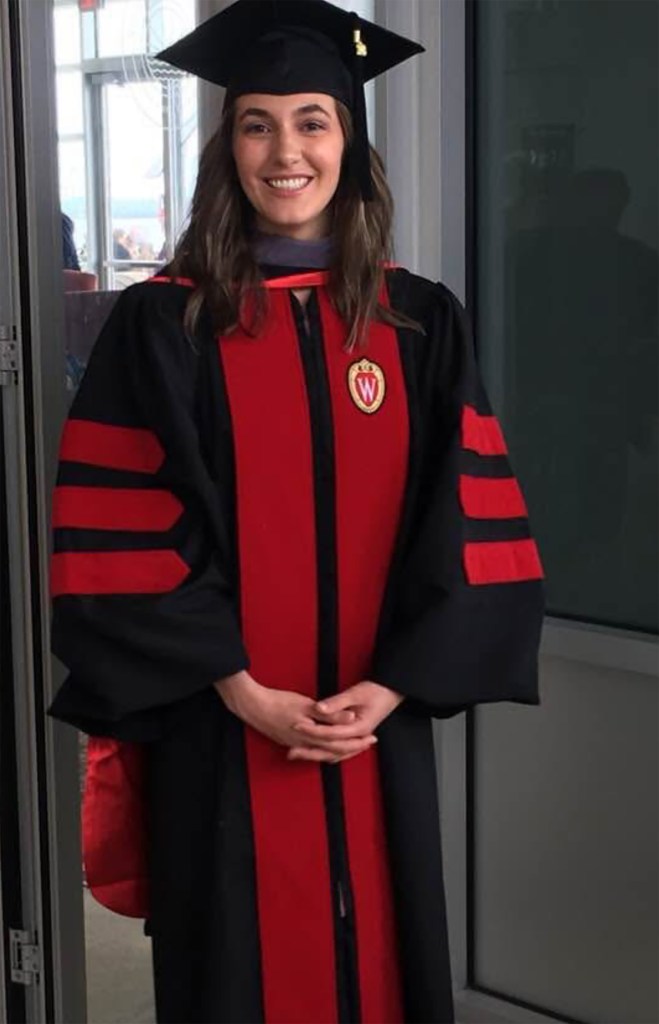 Semanchik earned her undergraduate and veterinary degrees from the University of Wisconsin 
