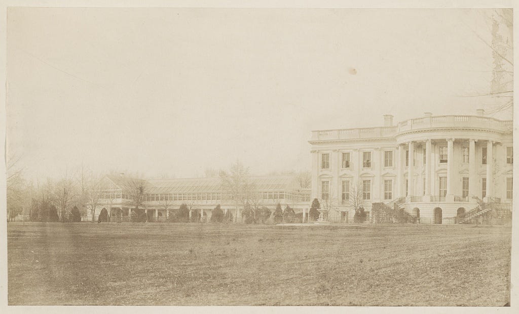 The White House conservatory.