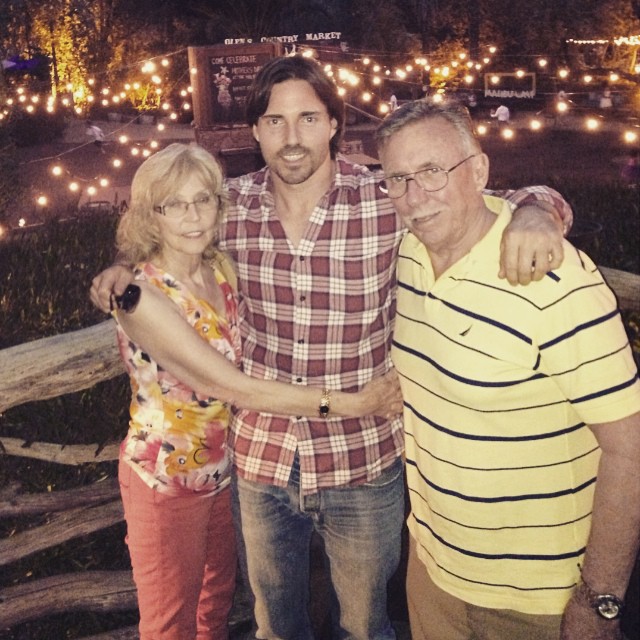 Aaron Phypers and parents via Instagram in March 2015