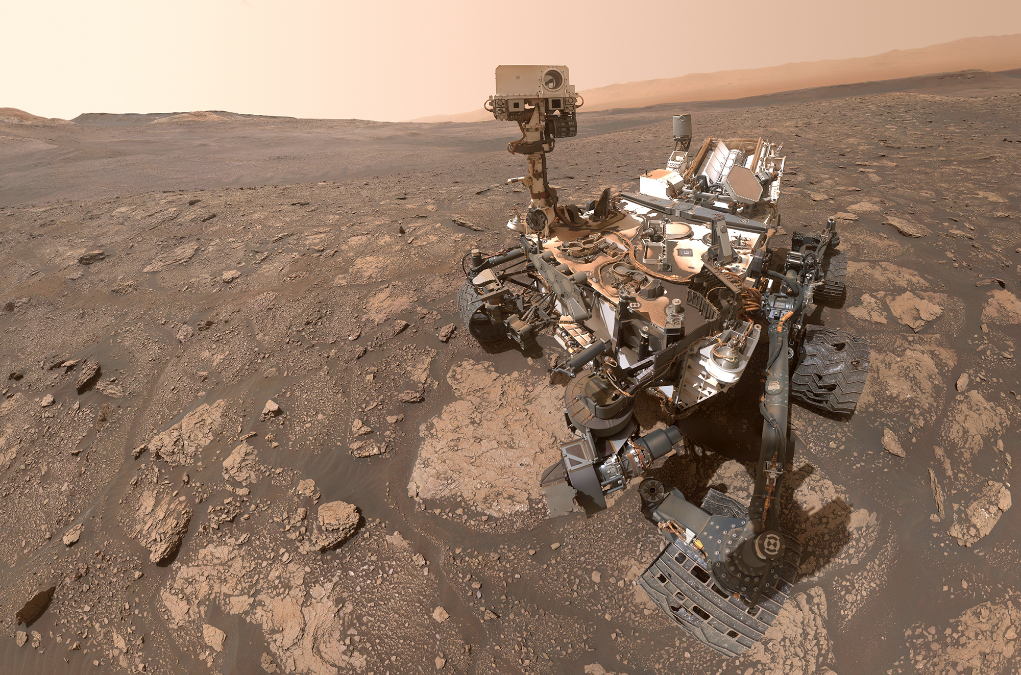 NASA Curiosity rover on Mars