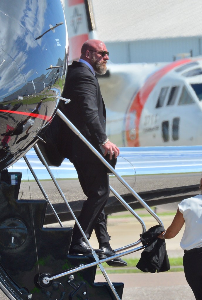 Triple H at a private airport.