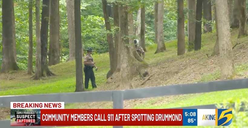 Contreras and his workers were aware of the manhunt underway for Drummond, who was accused of murdering a family a week earlier when the made the call about the man in the woods.