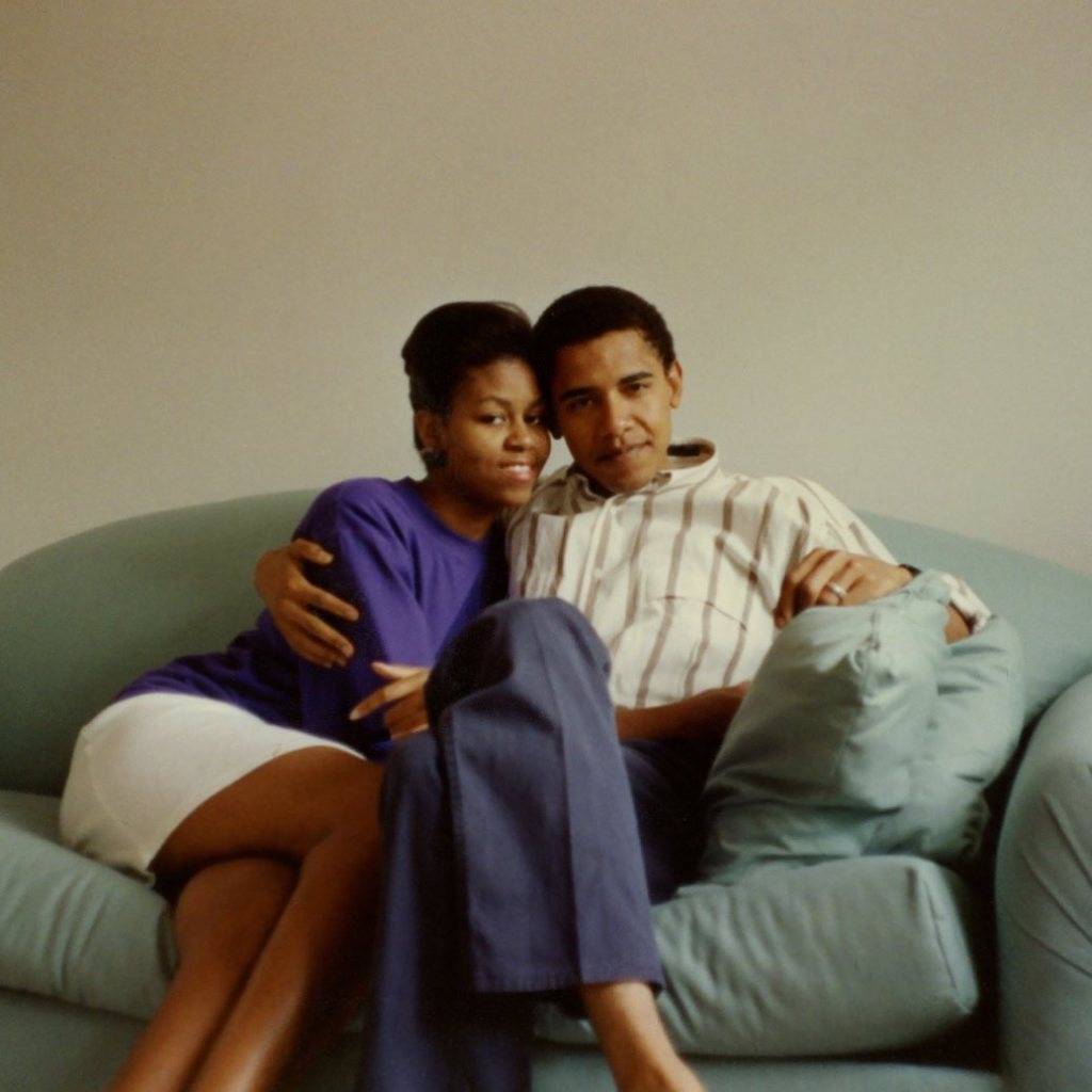 Michelle Obama and Barack Obama via Instagram in 2019