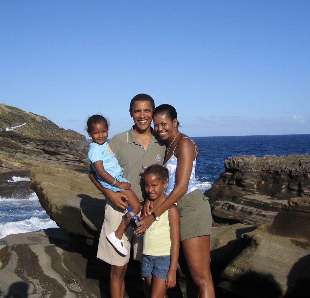 Michelle Obama, Barack Obama and kids via Instagram in 2019