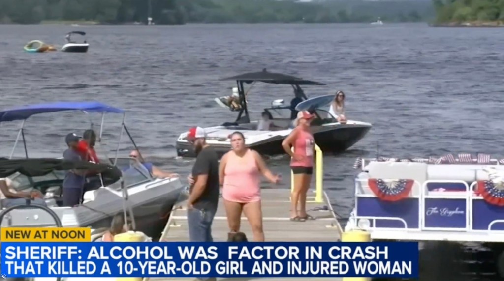 The man charged in the boat crash that killed a girl and severed a woman's leg appeared in court on Monday.