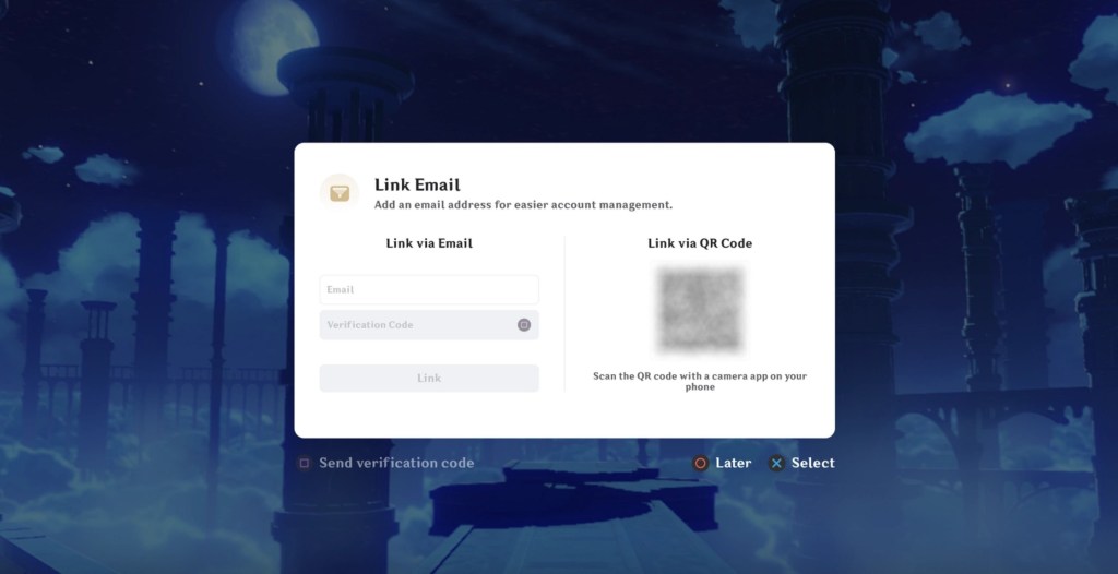 Genshin Impact Account Transfer Page