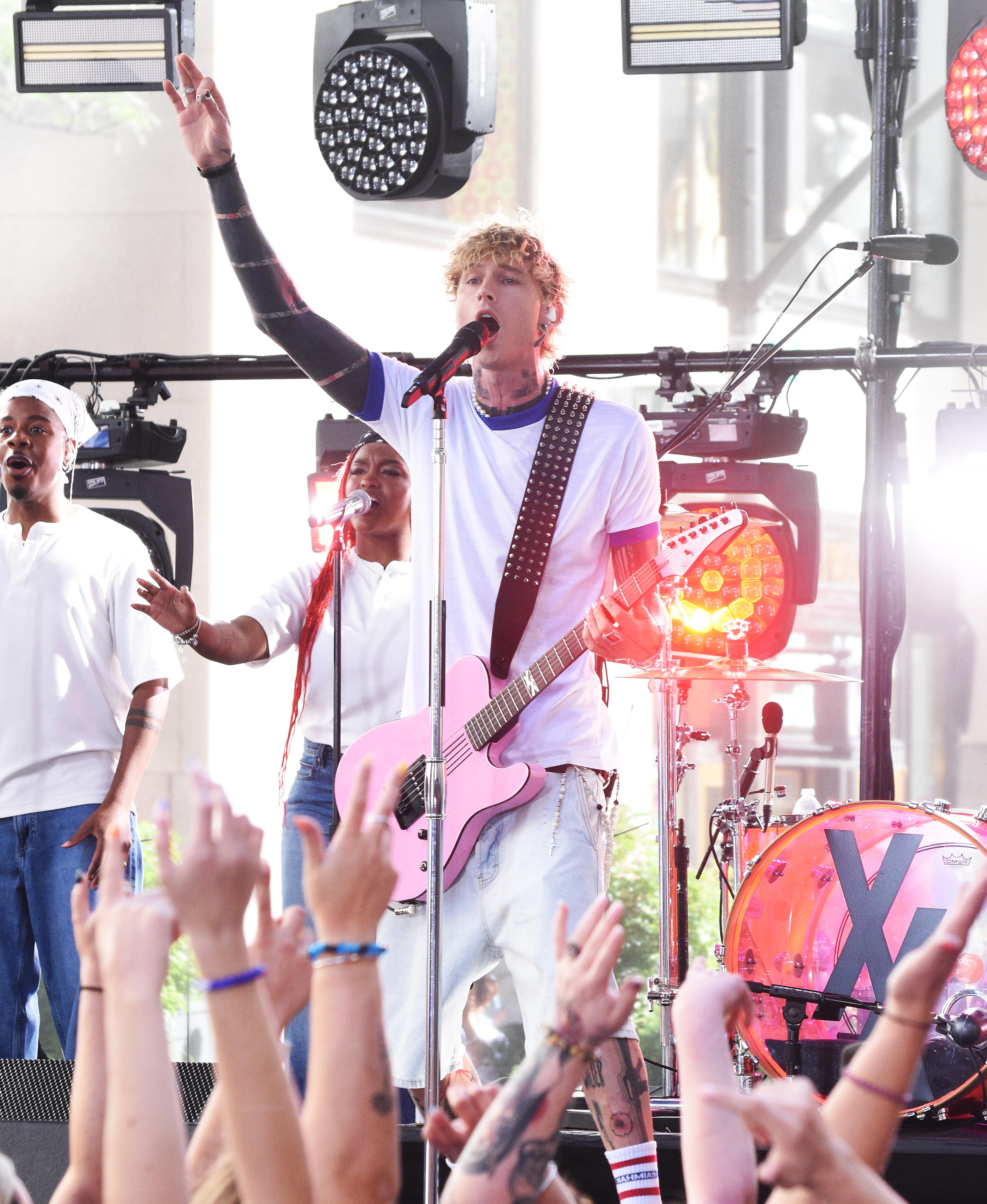 MGK in NY in June 2025